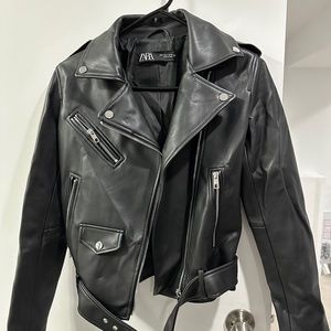 Zara leather jacket